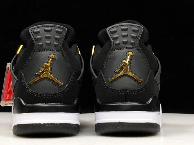 HYPE Air Gold-White Black Royalty 4 308497-032 Metallic Jordan 0704